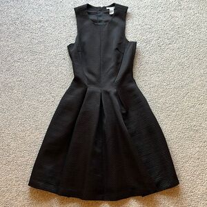 Black fit and flare dress